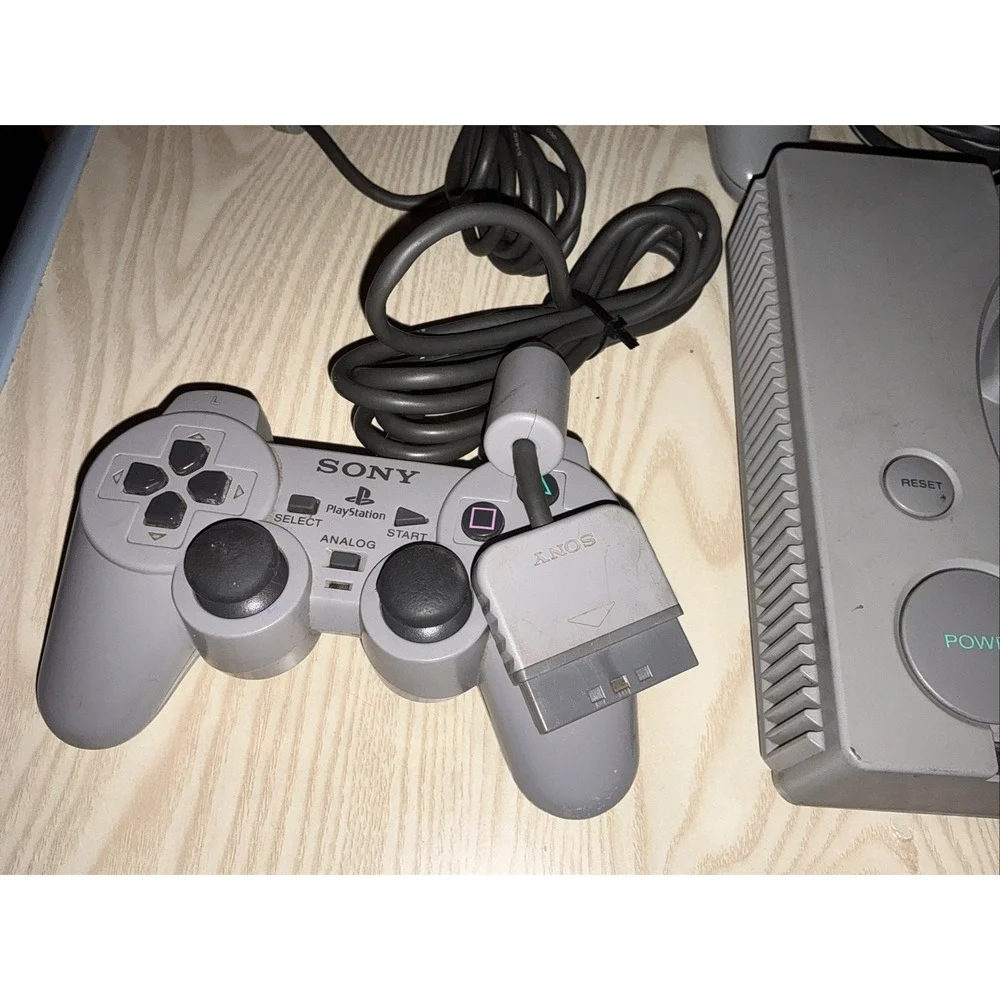 Sony PlayStation 1 PS1 Console Bundle w/ 2 Official Controllers‎ Tested Working
